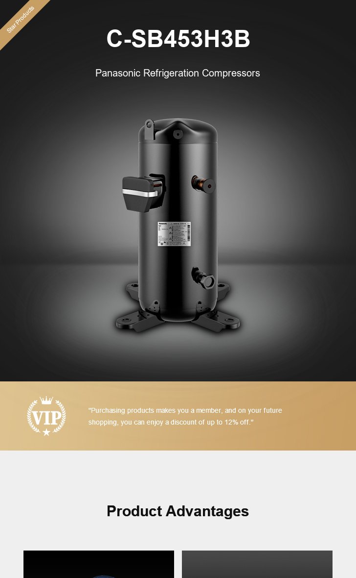 Panasonic Compressor C-SB453H3B, technical parameters pdf, structure diagram